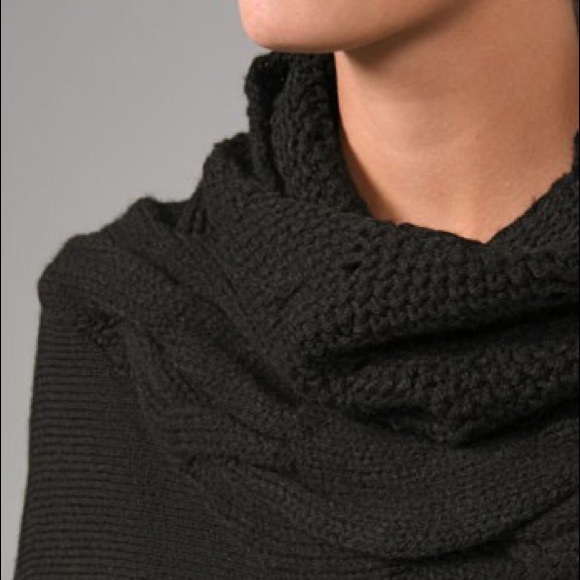 Vince. Cable Knit Yoke Sweater 3/4 Sleeve đź–¤ - Picture 4 of 8